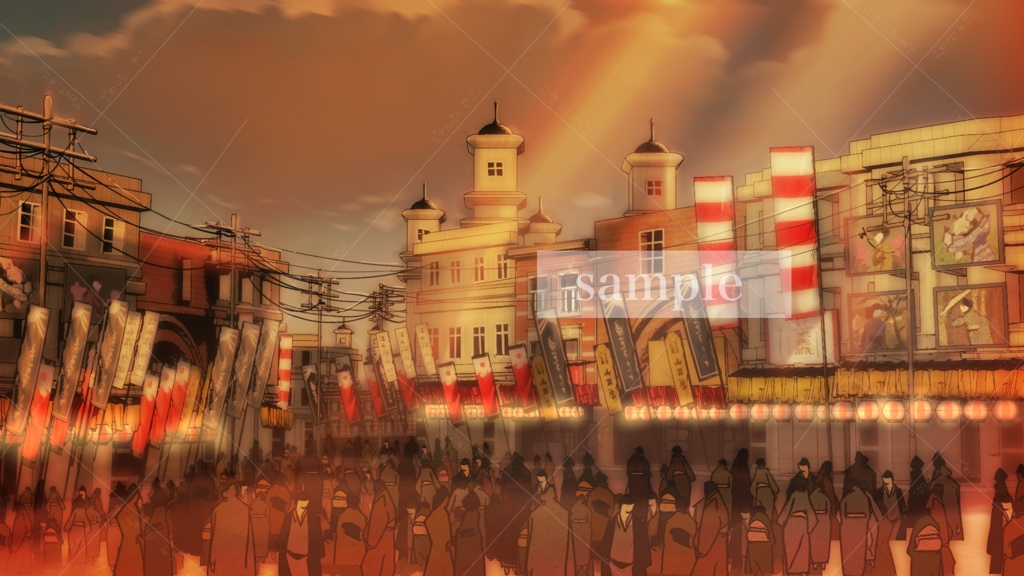 大正ロマン背景セット(17種)