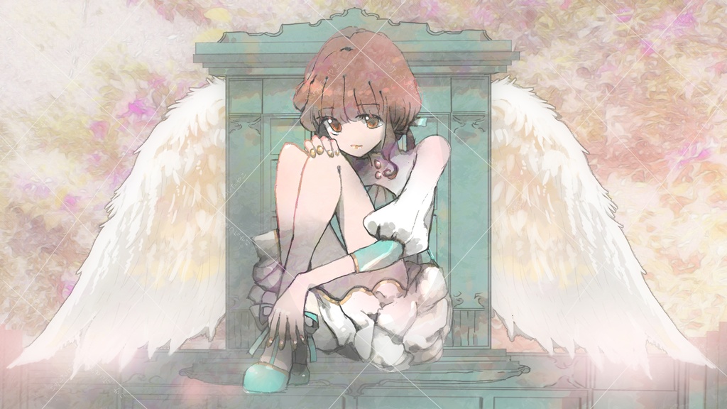 イラスト「天使と扉」