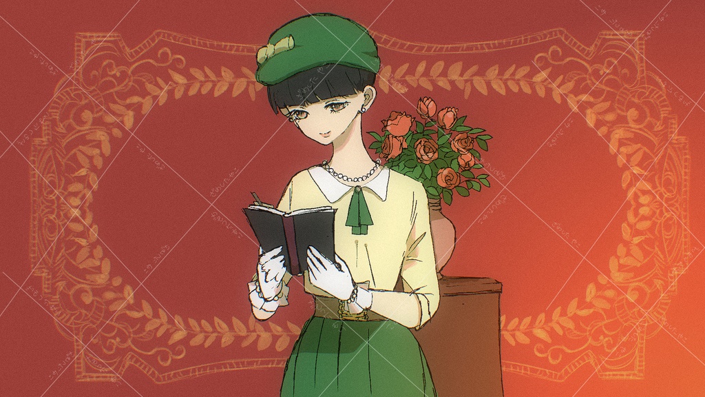 イラスト　モガ風の女の子2