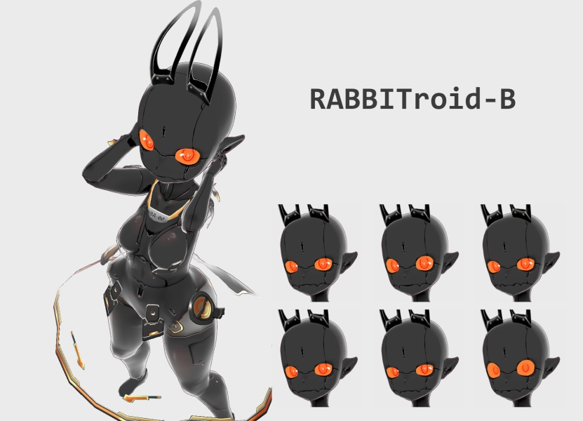 RABBITdroidちゃん【Vroid3Dモデル・テクスチャ】