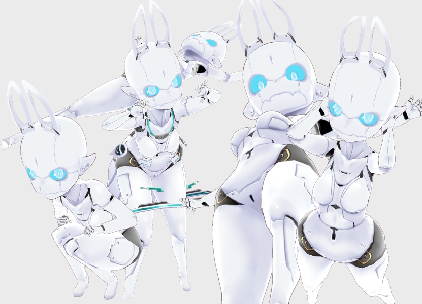 RABBITdroidちゃん【Vroid3Dモデル・テクスチャ】