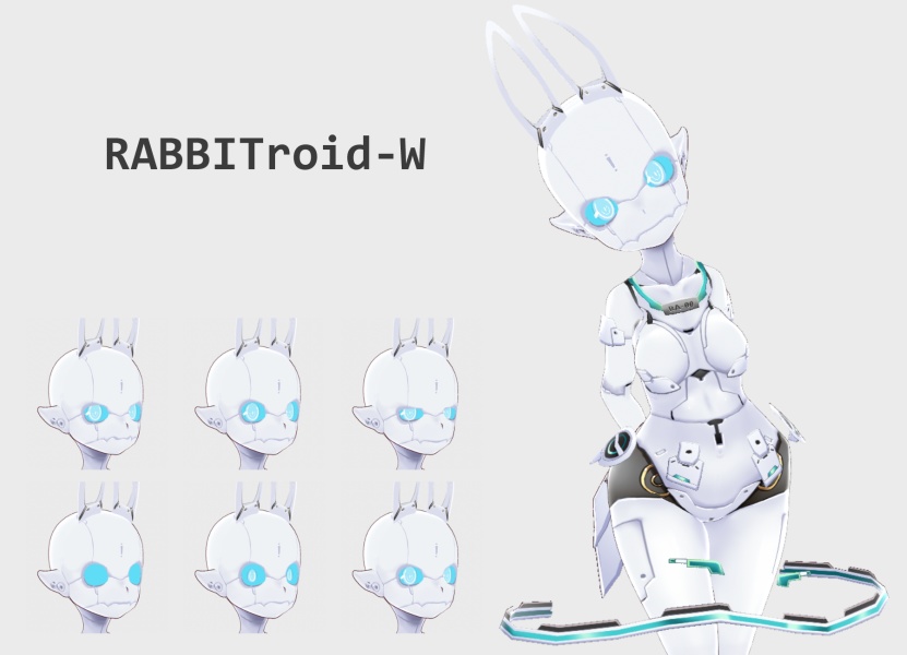 RABBITdroidちゃん【Vroid3Dモデル・テクスチャ】