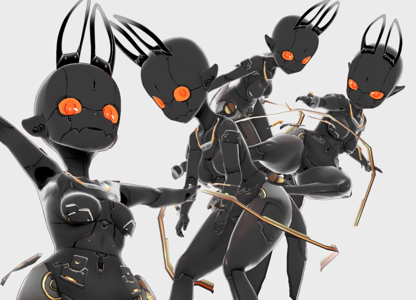 RABBITdroidちゃん【Vroid3Dモデル・テクスチャ】