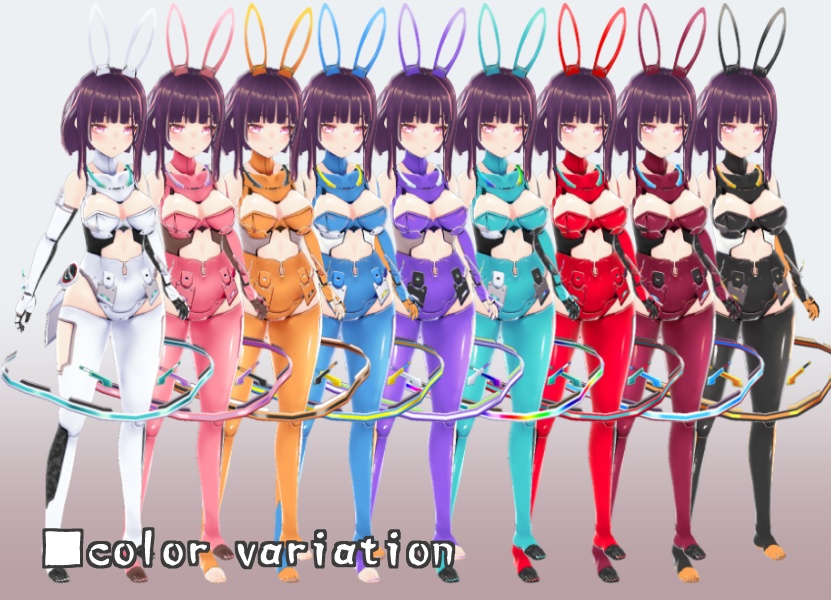 【Vroid texture】めかばにーすーつ