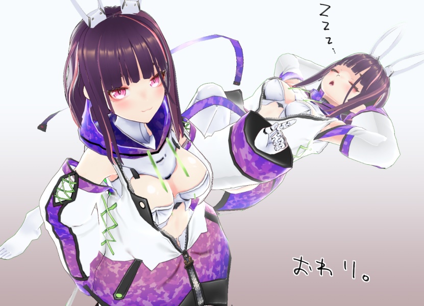 【Vroid texture】隠れうさパーカー(カラー追加)