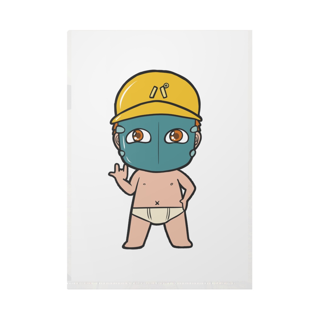 おパンツ仮面のかっちょいいクリアファイル