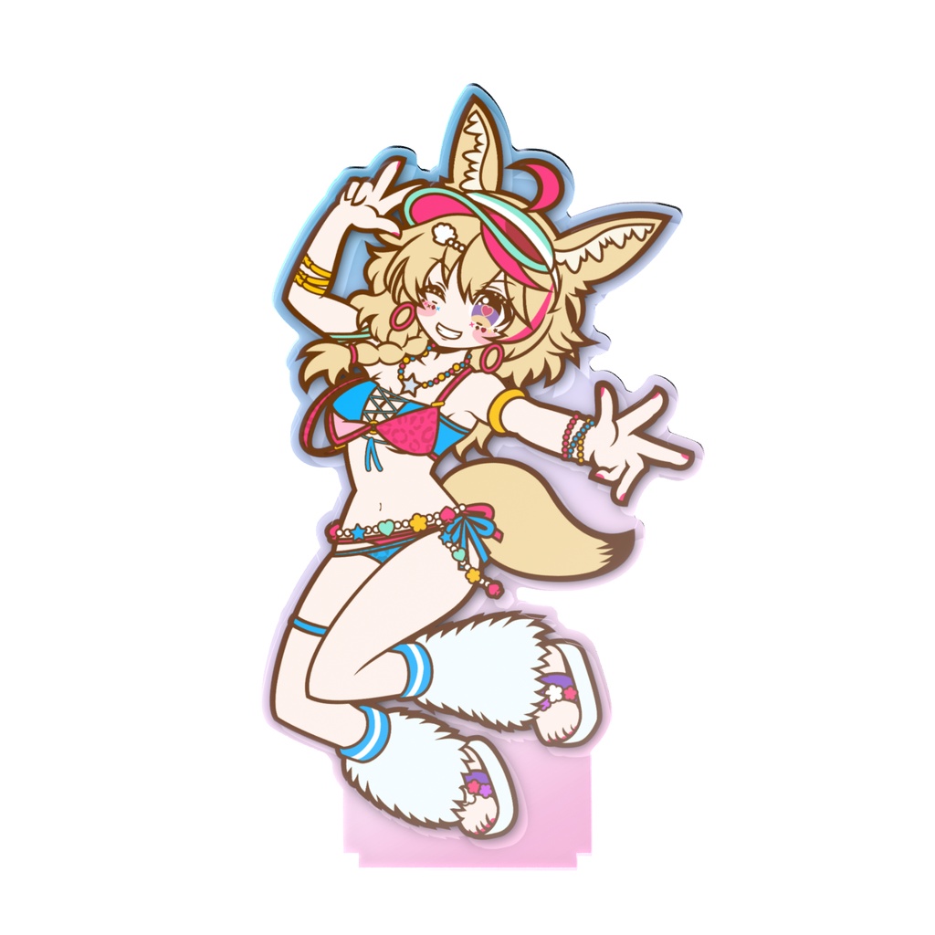 【非公式】Vibrant Summer Polka! 🎪🌊✨-尾丸ポルカ- オーロラアクスタ
