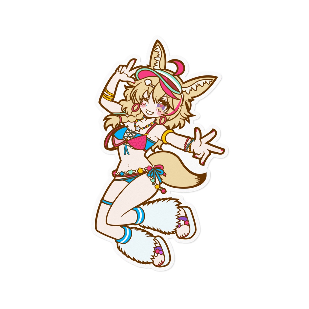 【非公式】Vibrant Summer Polka! 🎪🌊✨-尾丸ポルカ- ステッカー