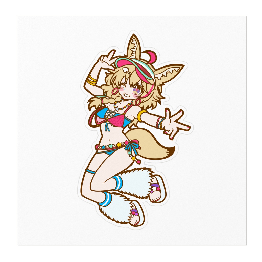【非公式】Vibrant Summer Polka! 🎪🌊✨-尾丸ポルカ- ステッカー