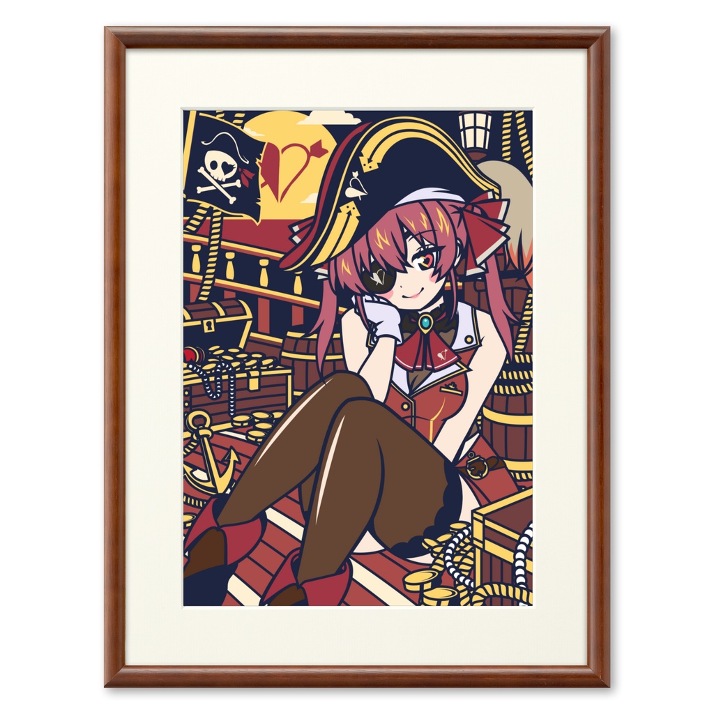 【非公式】Ahoy, Darling! 💋🏴‍☠️ -宝鐘マリン- 複製画（プリモアート）