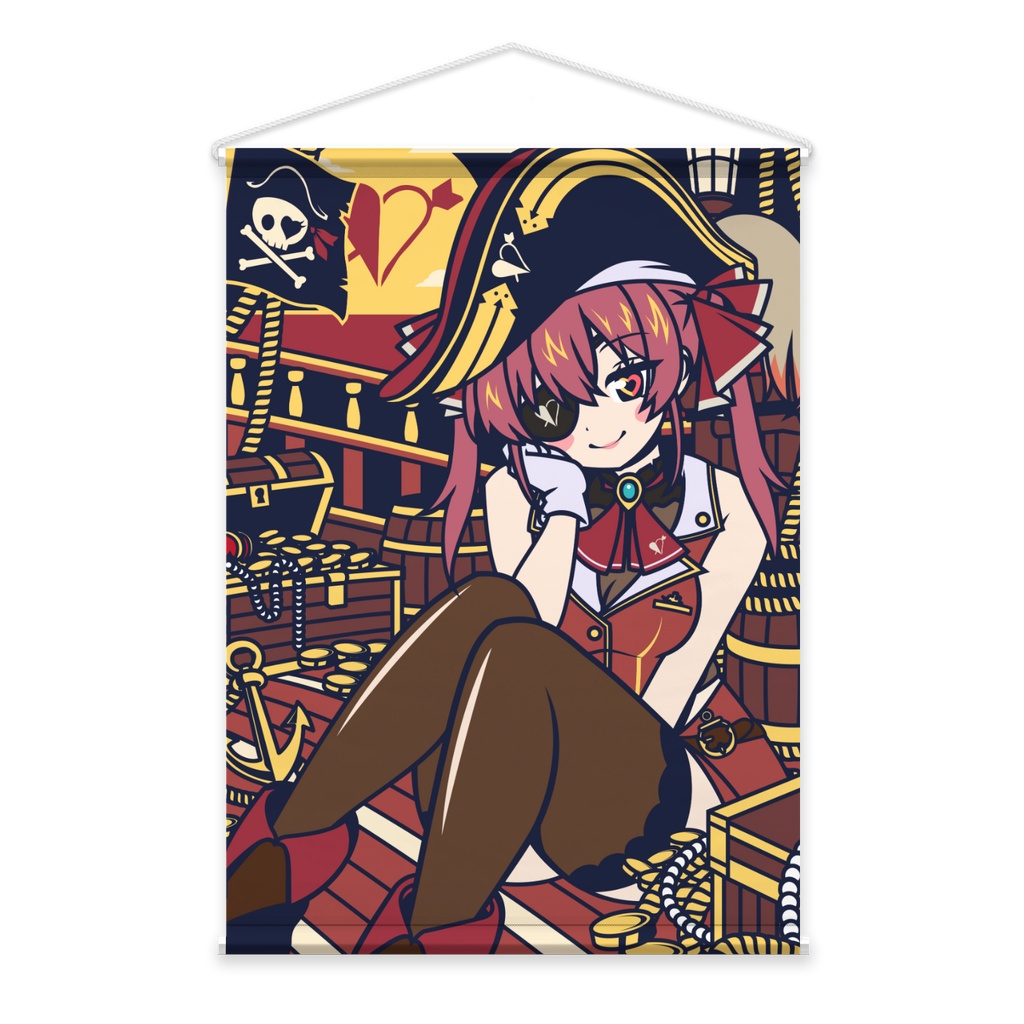 【非公式】Ahoy, Darling! 💋🏴‍☠️ -宝鐘マリン- タペストリー - B2縦