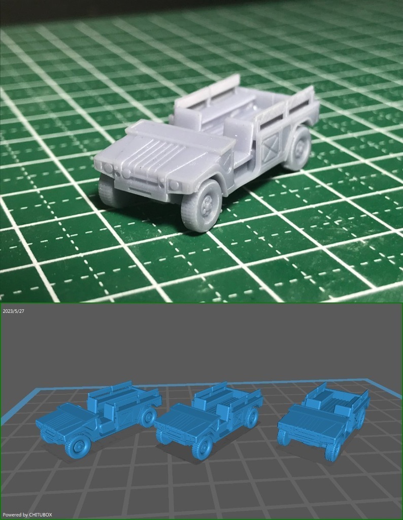 【3両セット】1/144レジンキット 陸上自衛隊　高機動車　扉無仕様 