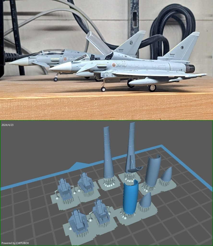 1/144レジンキット　タイフーン複座化　改造キット