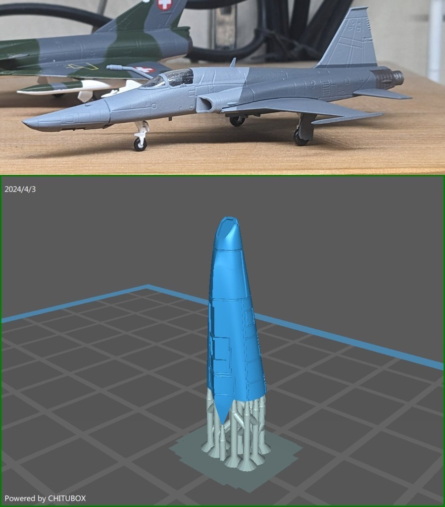 1/144レジンキット　RF-5　改造キット 【3機分入り】