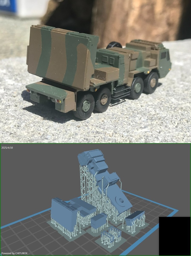 1/144レジンキット 陸上自衛隊　対砲兵レーダー　仮想重装輪仕様