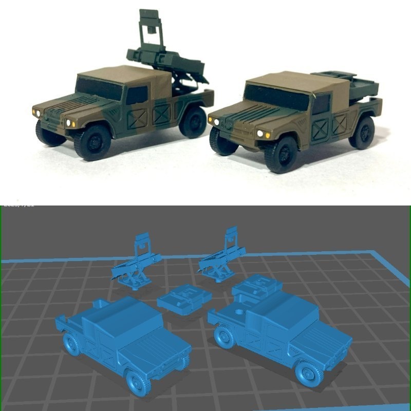 【2両セット】1/144レジンキット 陸上自衛隊　中距離多目的誘導弾