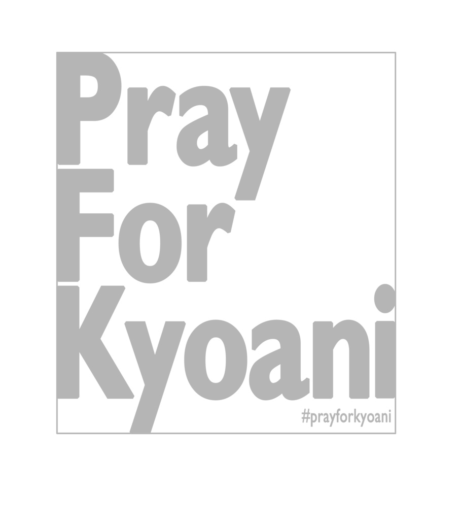 PrayForKyoani Front White Black