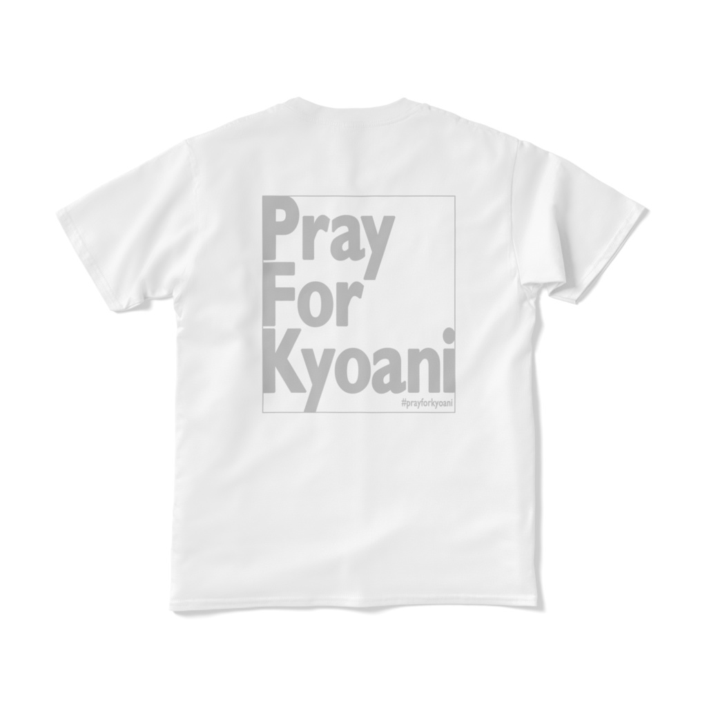 PrayForKyoani BackPrint White Black