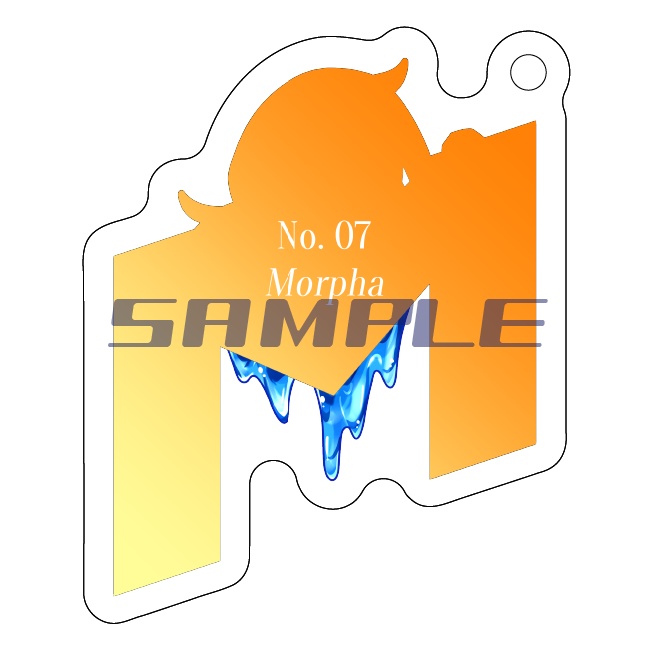 モルファ イニシャルモチーフ アクリルキーホルダー