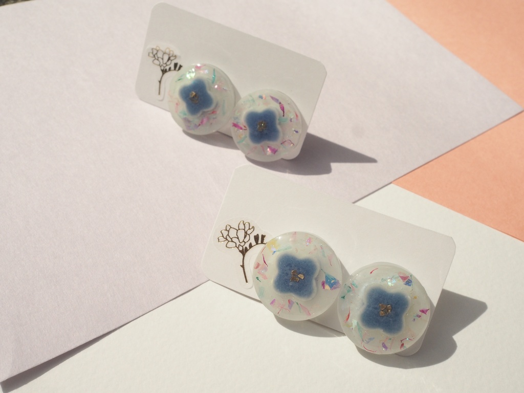 «ピアス»サルビアブルー