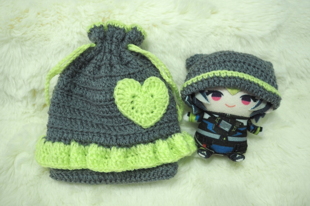 巾着&ニット帽　伊波ライ