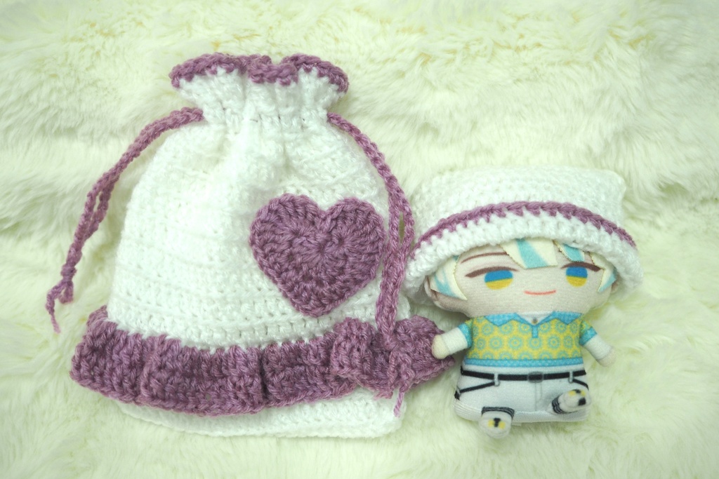 巾着&ニット帽　佐伯イッテツ