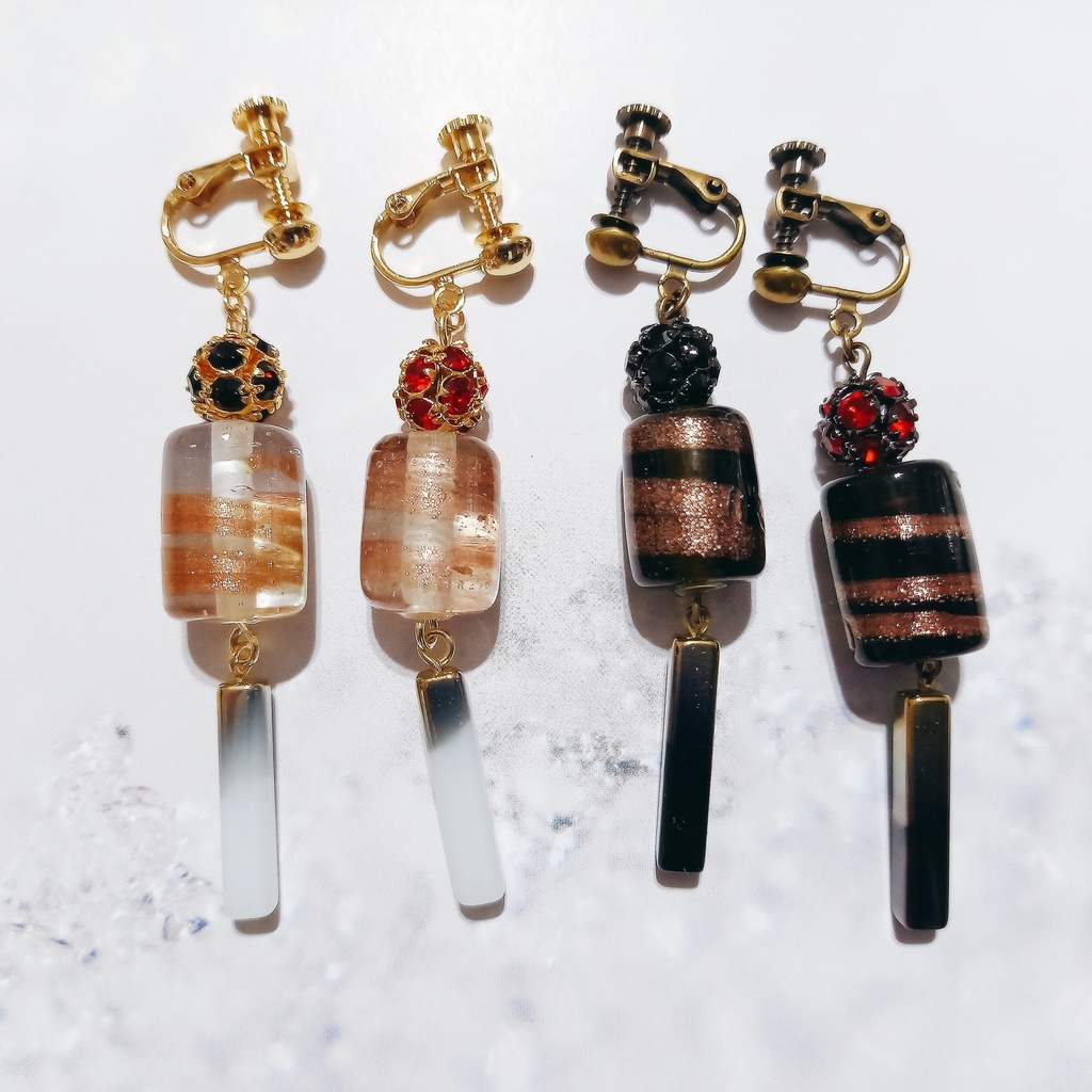 【おまとめ】ユアマジェスティ マクシムス イメージイヤリング2種& ゴエティア 「It's a new world」イメージイヤリング