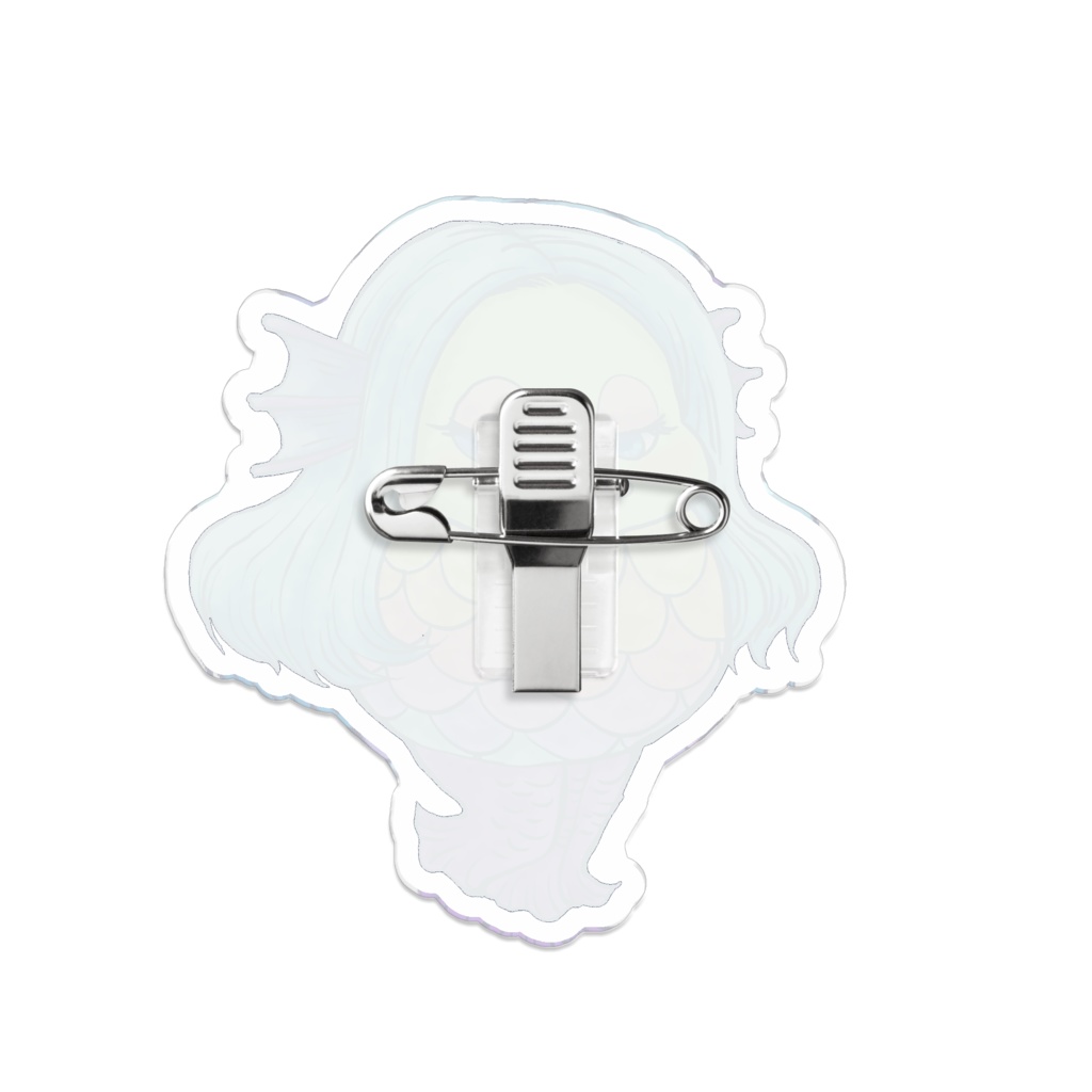 アマビエちゃんのアクリルバッジ