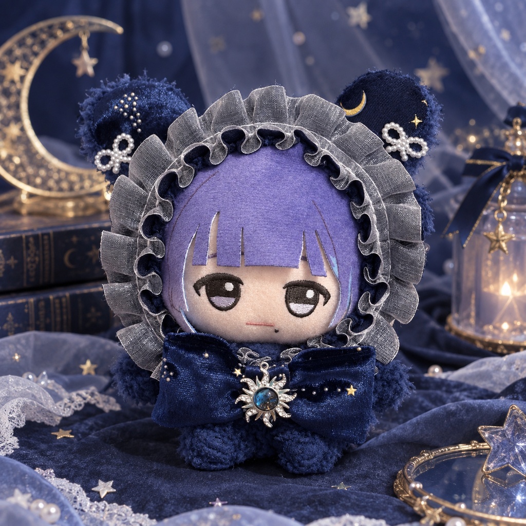 ぬい服 10-12cm 着ぐるみ クマ耳 星空モチーフ