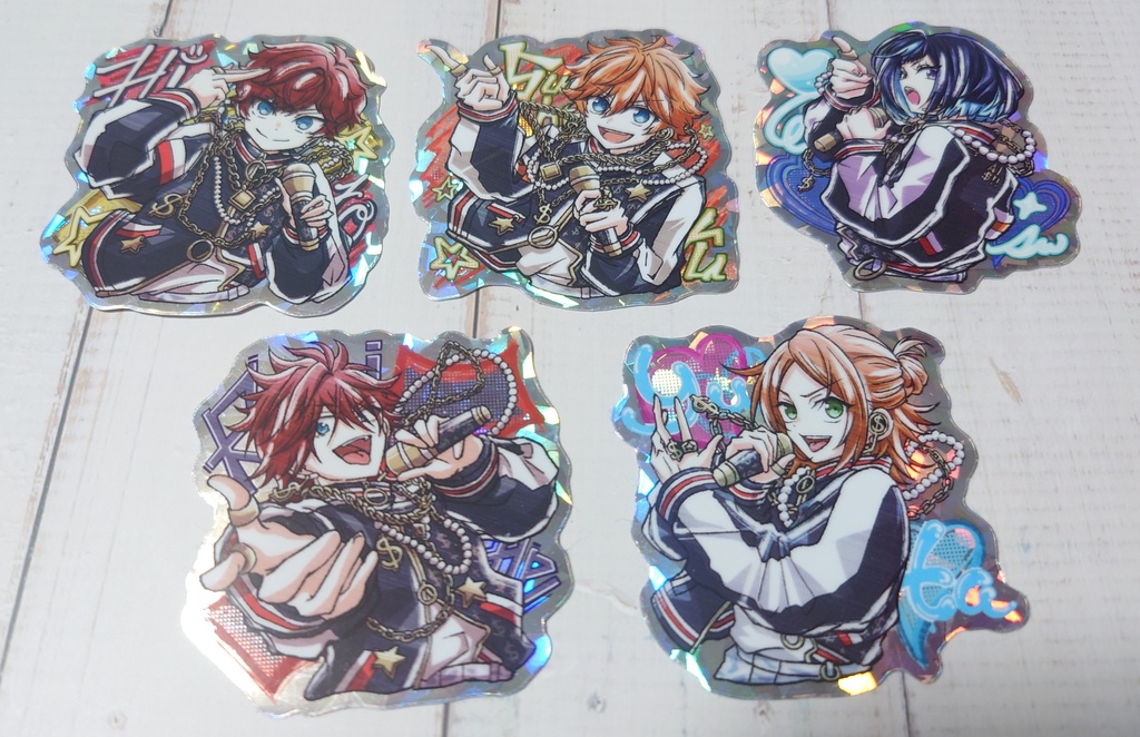 5種セット_GODASHキラキラステッカー