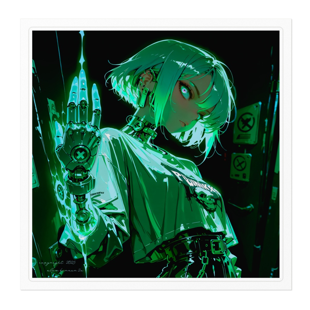 オリジナルステッカー 「Stand tall. The future is watching」