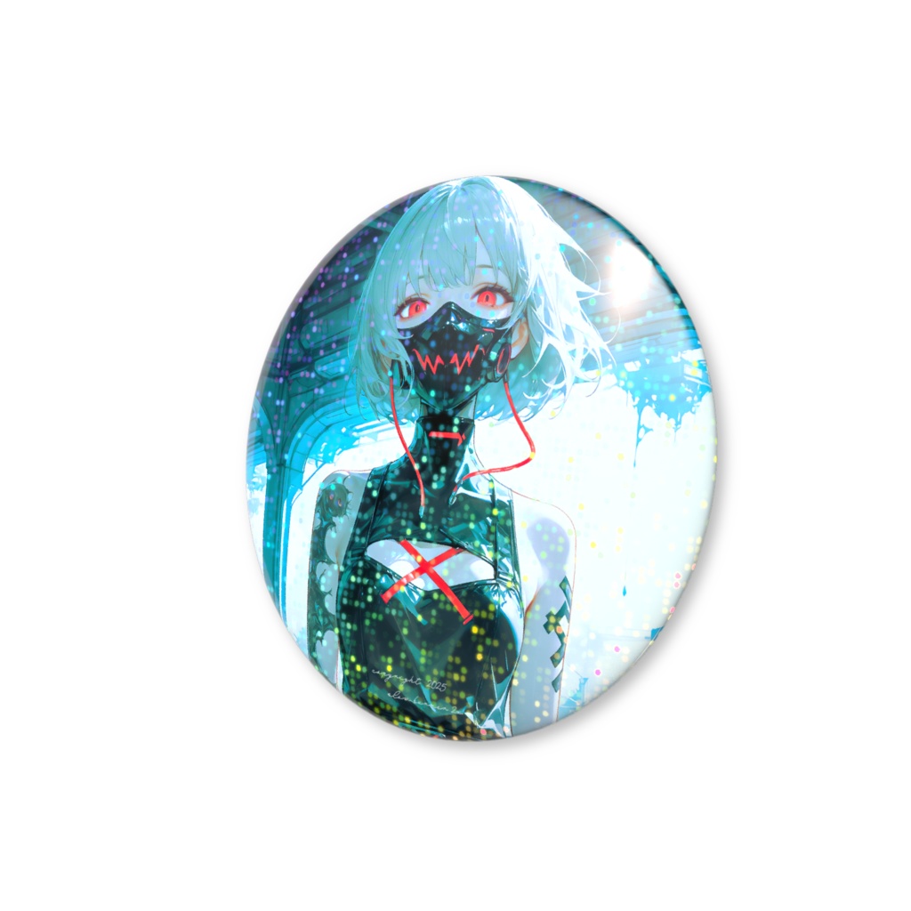 ホログラム缶バッジ(グリッター) 「The promise of dawn」