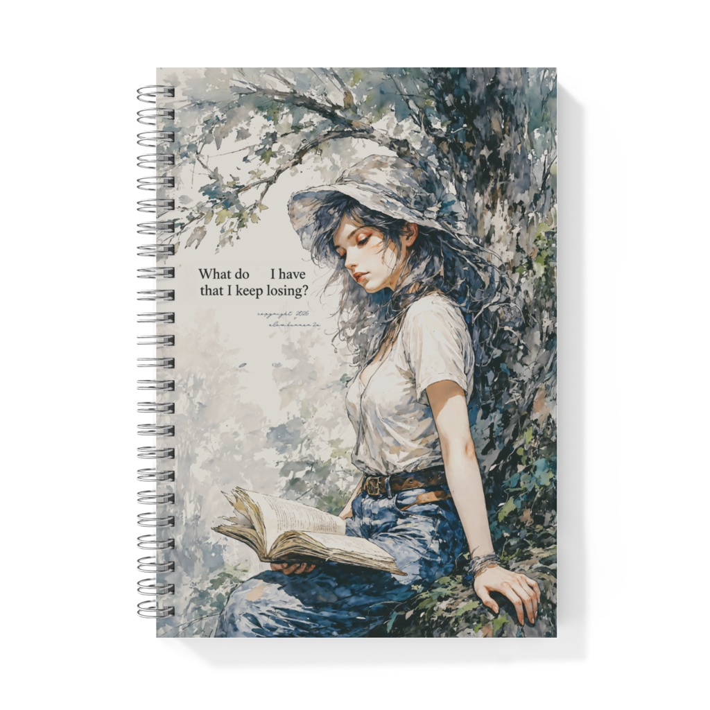 リングノート A5 「What do I have that I keep losing.」