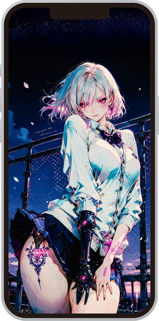 iPhone用壁紙「私は自由に、 私を彩る」