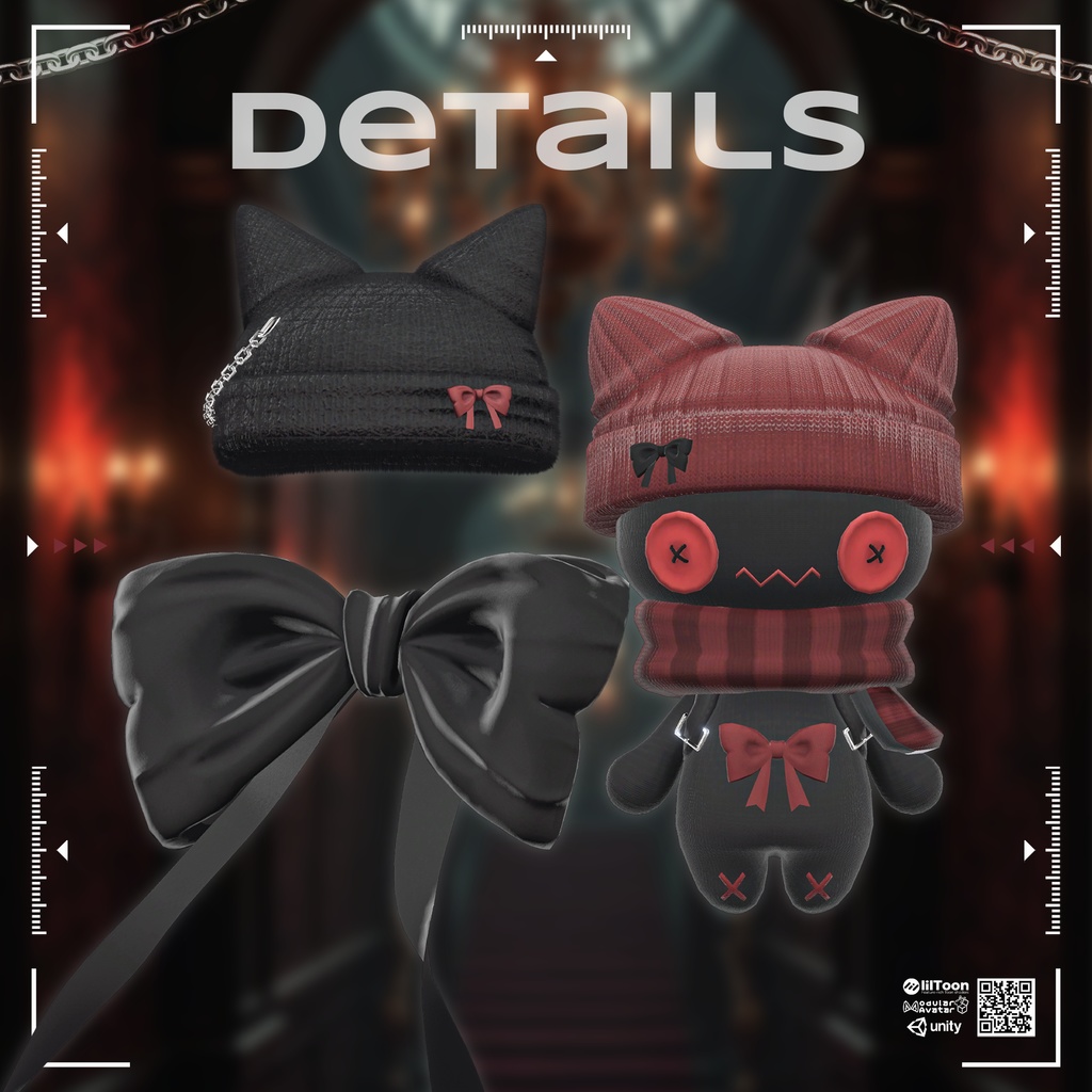 🎃SALE🎃【VRC衣装】 Crimson Kitty  【15 AVATAR】