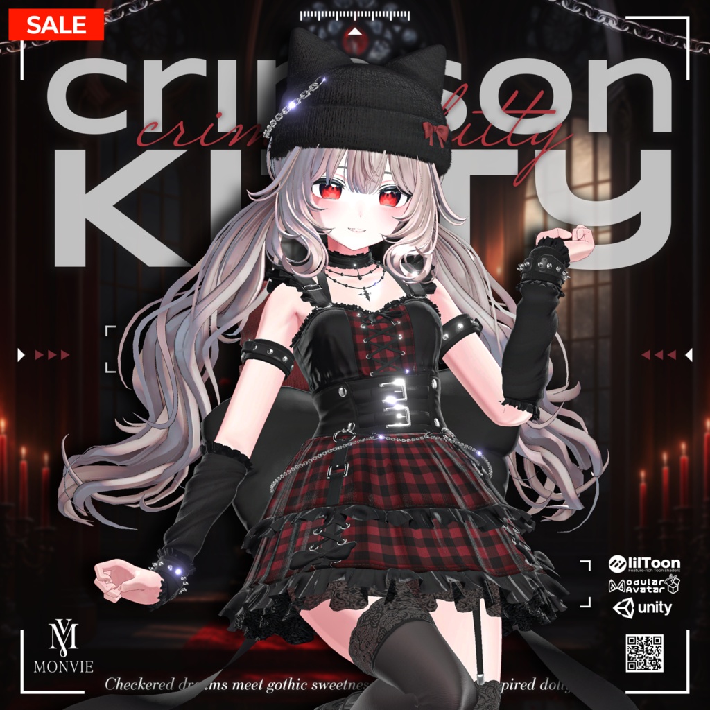 🎁 SALE 中 🎁 【VRC衣装】 Crimson Kitty  【15 AVATAR】