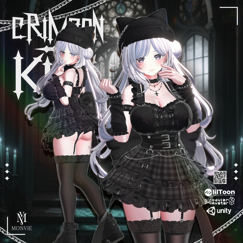 🎃SALE🎃【VRC衣装】 Crimson Kitty  【15 AVATAR】