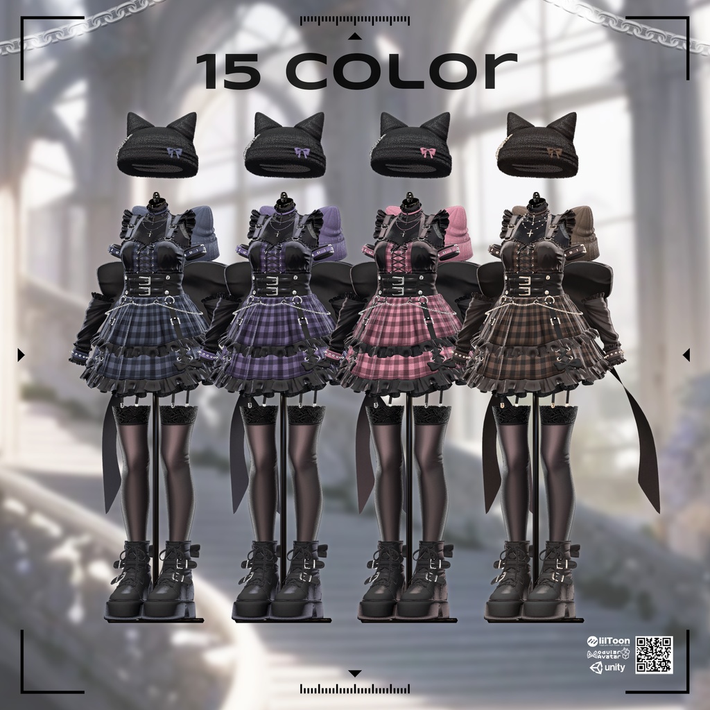 🎃SALE🎃【VRC衣装】 Crimson Kitty  【15 AVATAR】