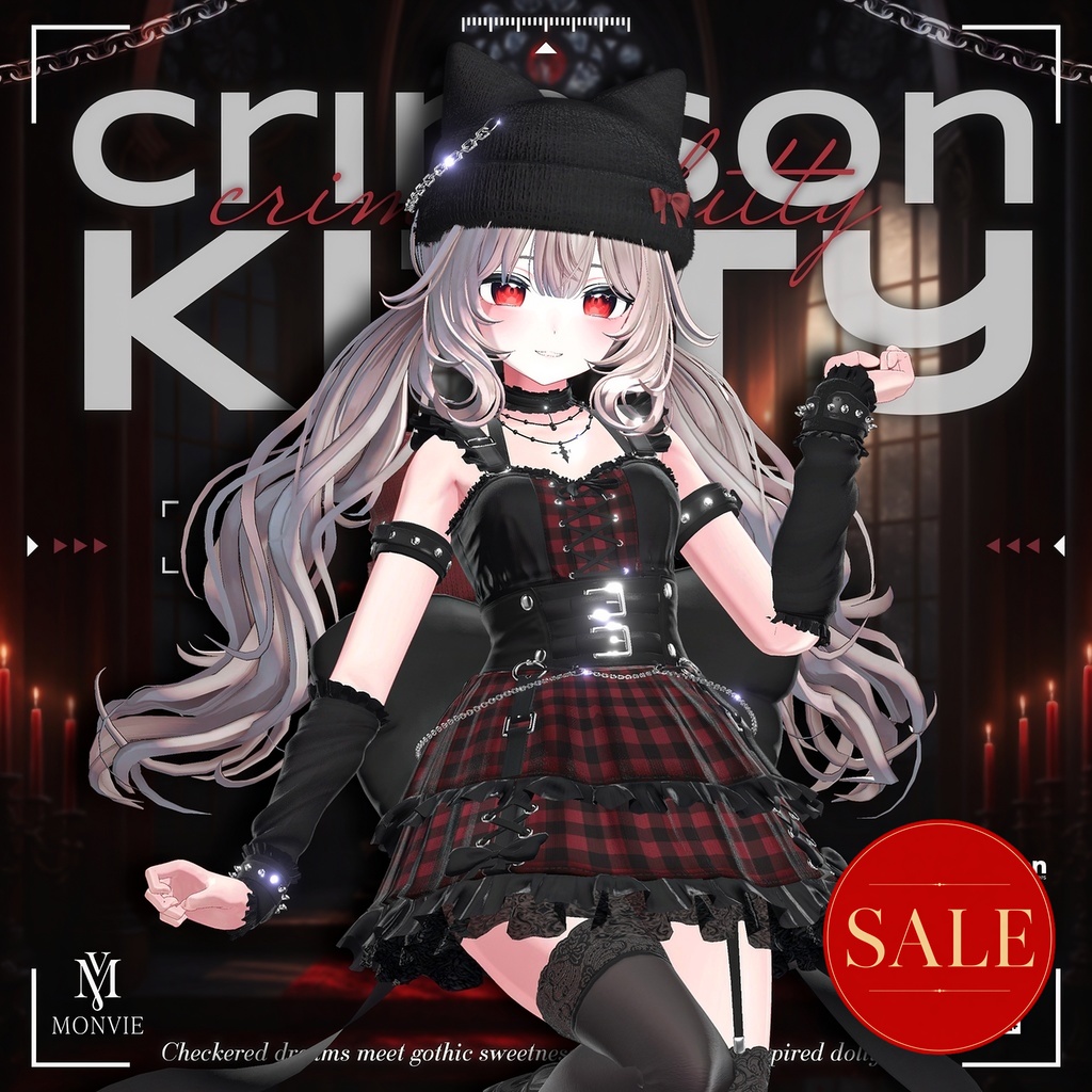 【VRC衣装】 Crimson Kitty  【15 AVATAR】