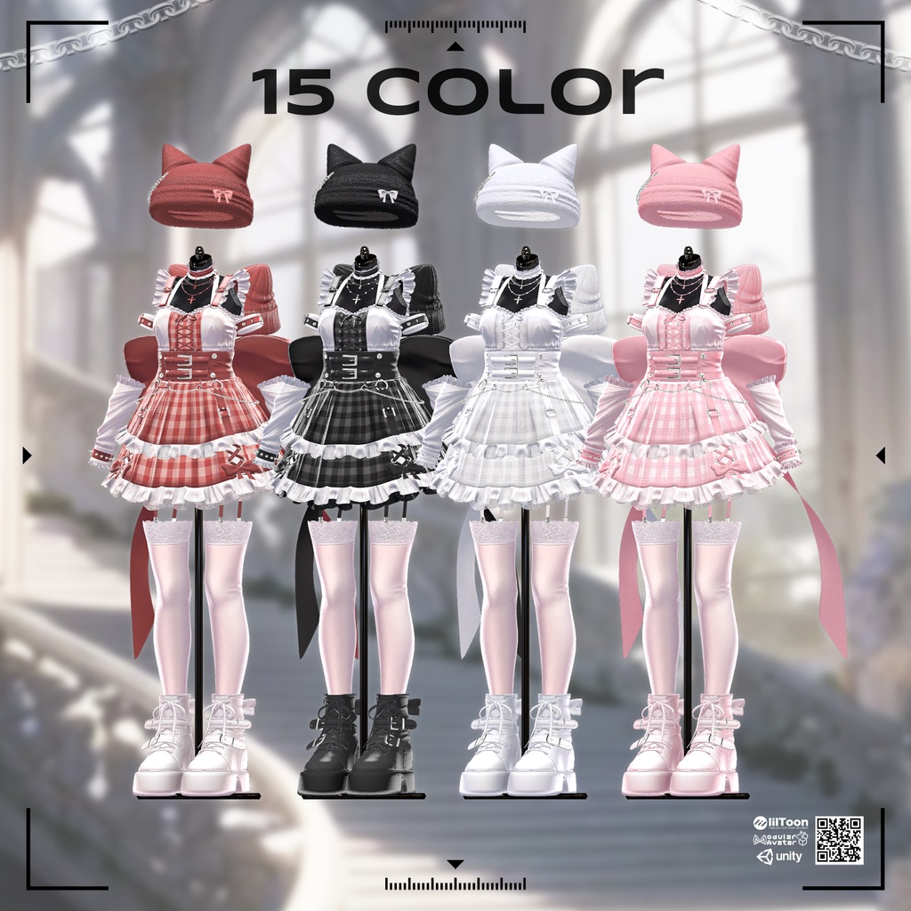 🎃SALE🎃【VRC衣装】 Crimson Kitty  【15 AVATAR】