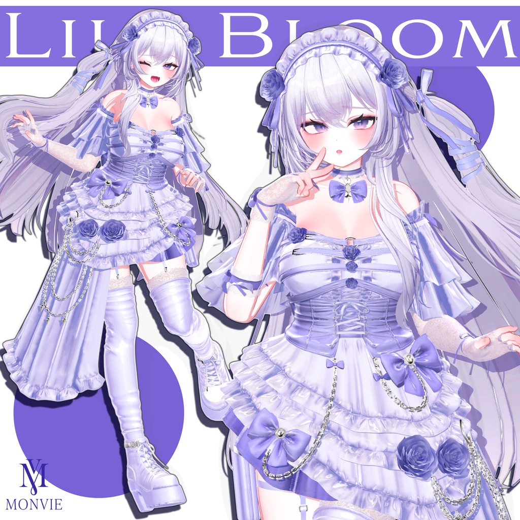 【VRC衣装】🌹Liliy Bloom 🔪【15 AVATAR】