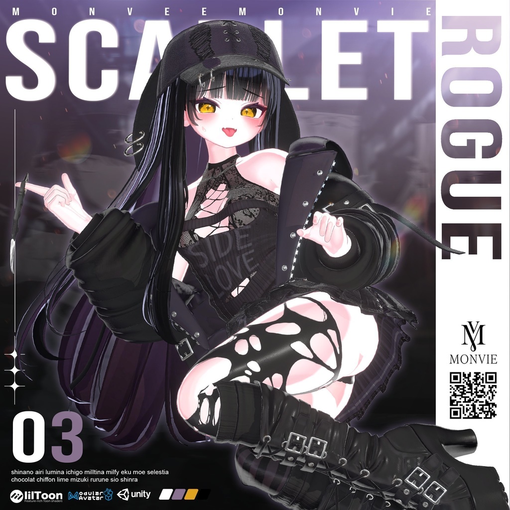 【VRC衣装】☠️Scarlet Rouge 🔪【17 AVATAR】