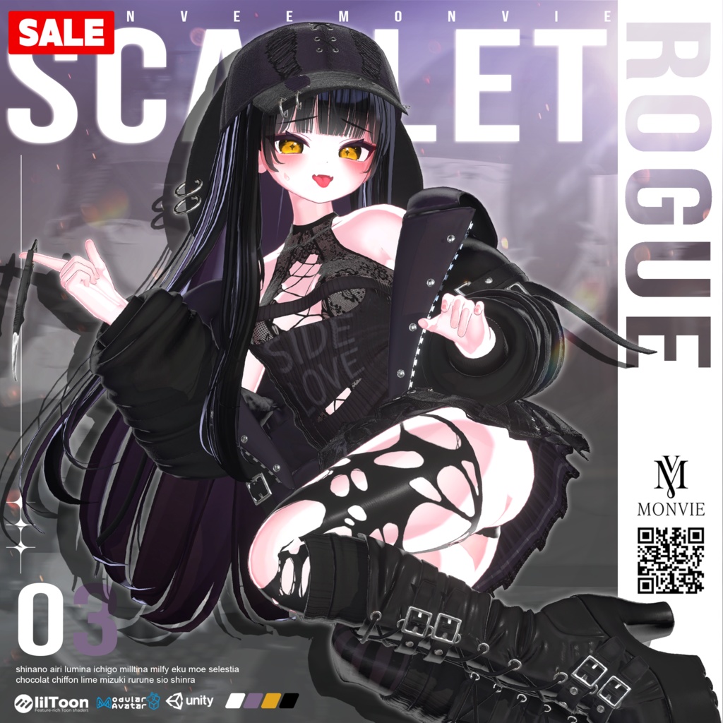 🎃SALE🎃【VRC衣装】☠️Scarlet Rouge 🔪【17 AVATAR】