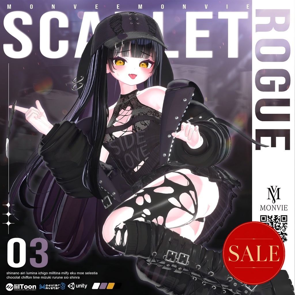 【VRC衣装】☠️Scarlet Rouge 🔪【17 AVATAR】