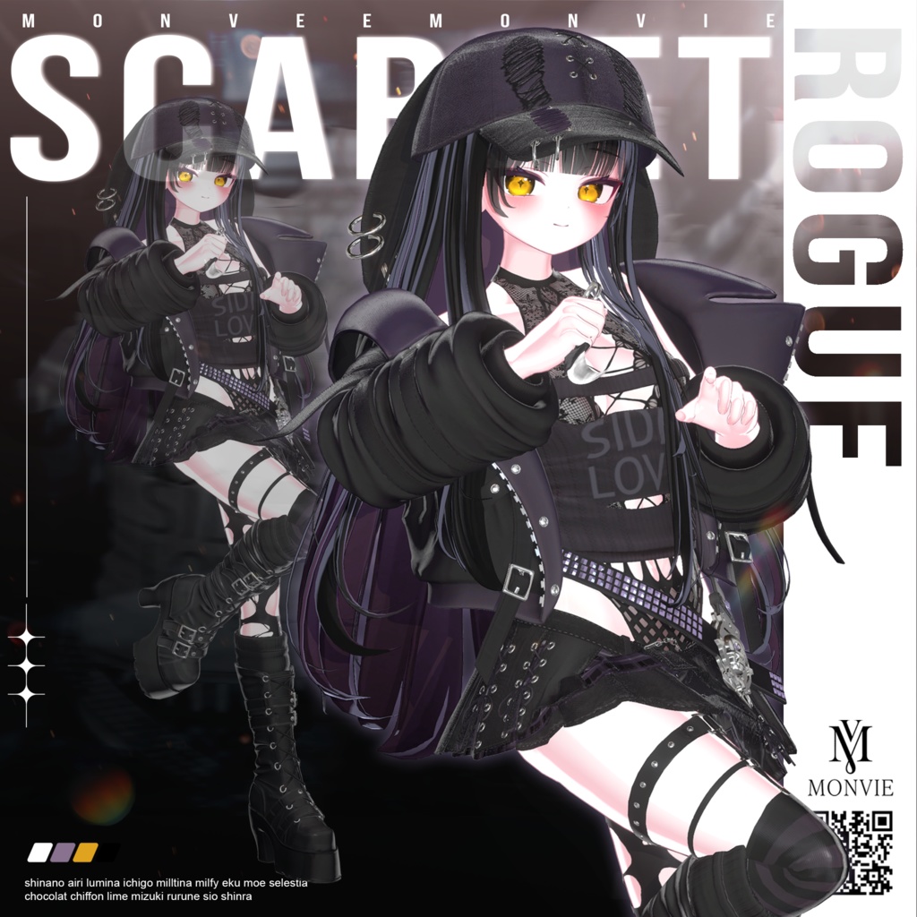 【VRC衣装】☠️Scarlet Rouge 🔪【17 AVATAR】