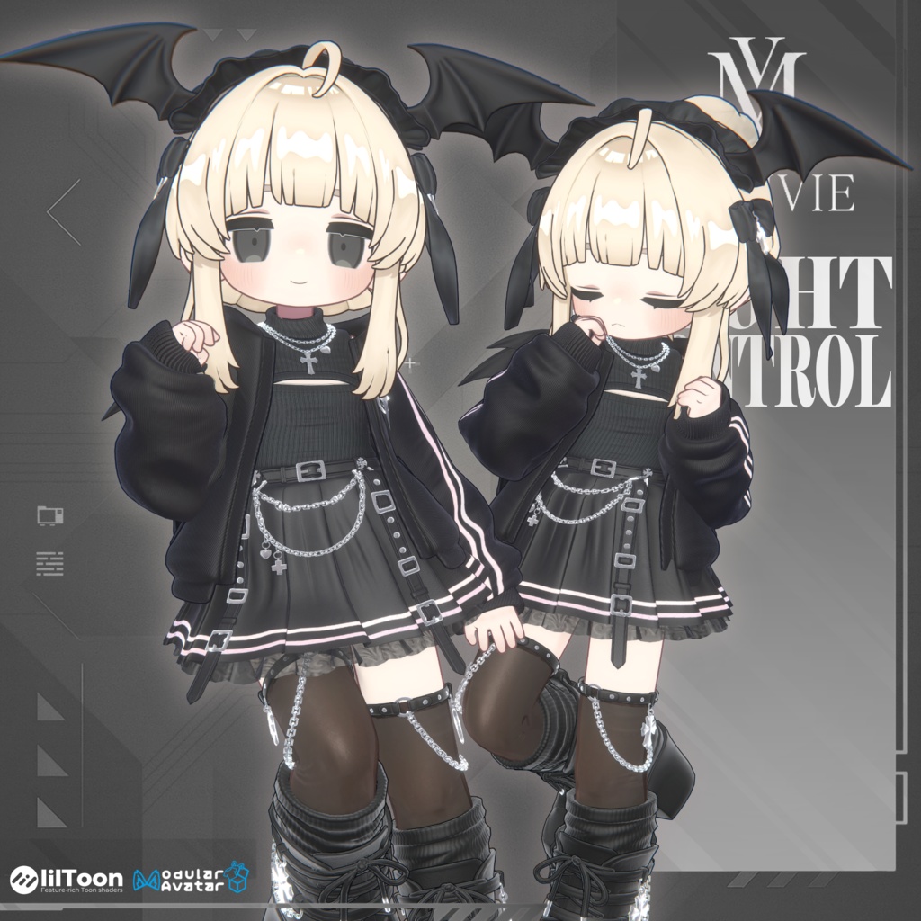 🎁 SALE 🎁 【VRC衣装】NightControl🌙【16 AVATAR】