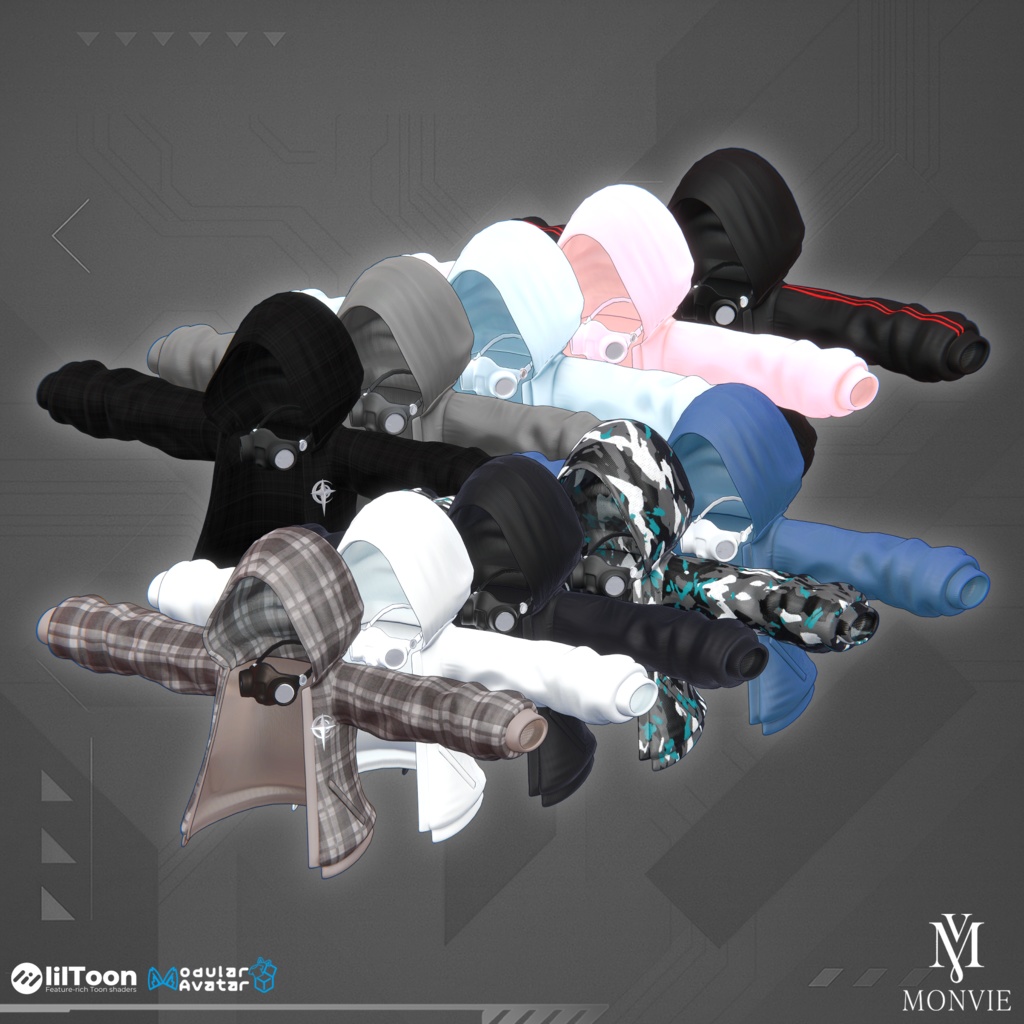 🎁 SALE 🎁 【VRC衣装】NightControl🌙【16 AVATAR】