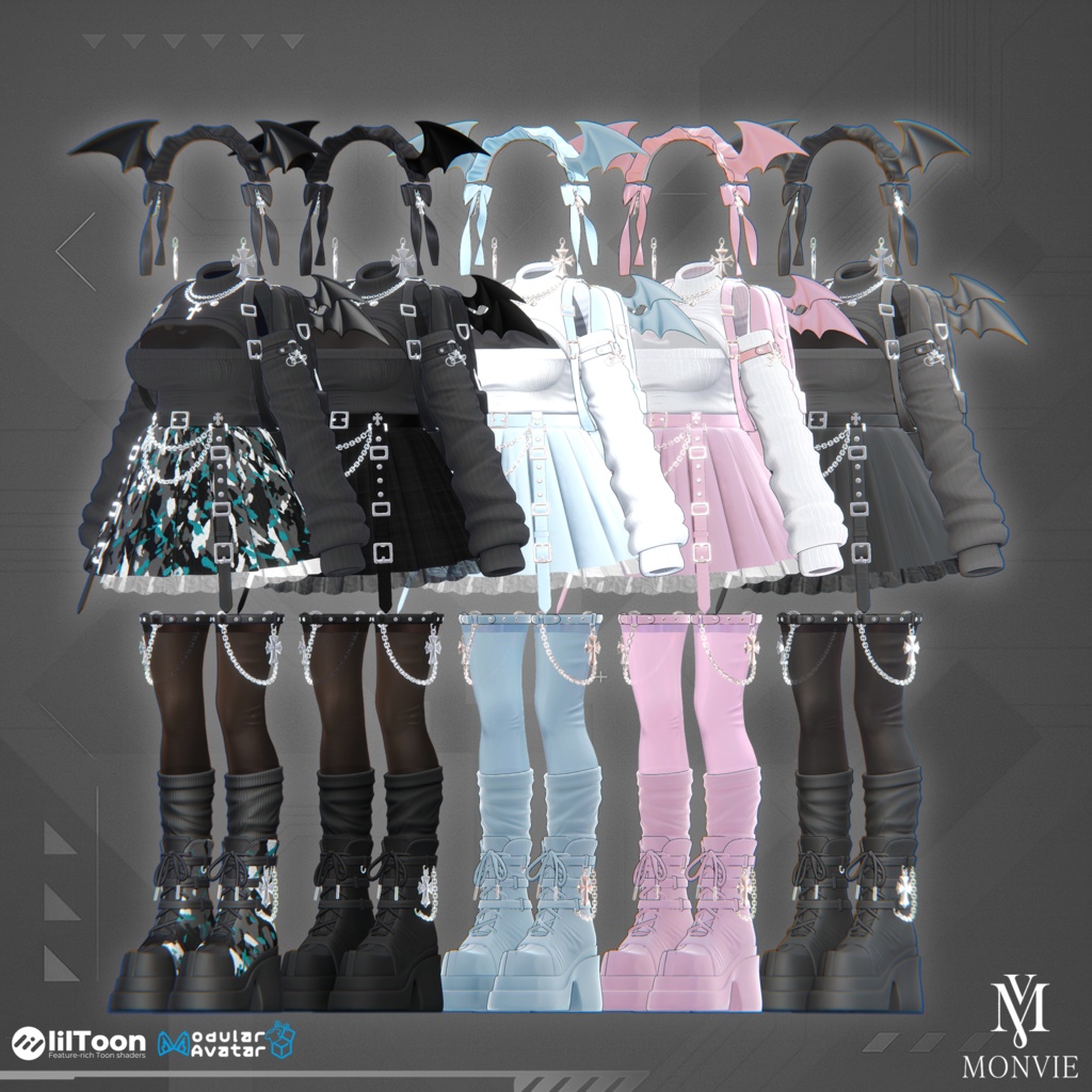 🎁 SALE 🎁 【VRC衣装】NightControl🌙【16 AVATAR】