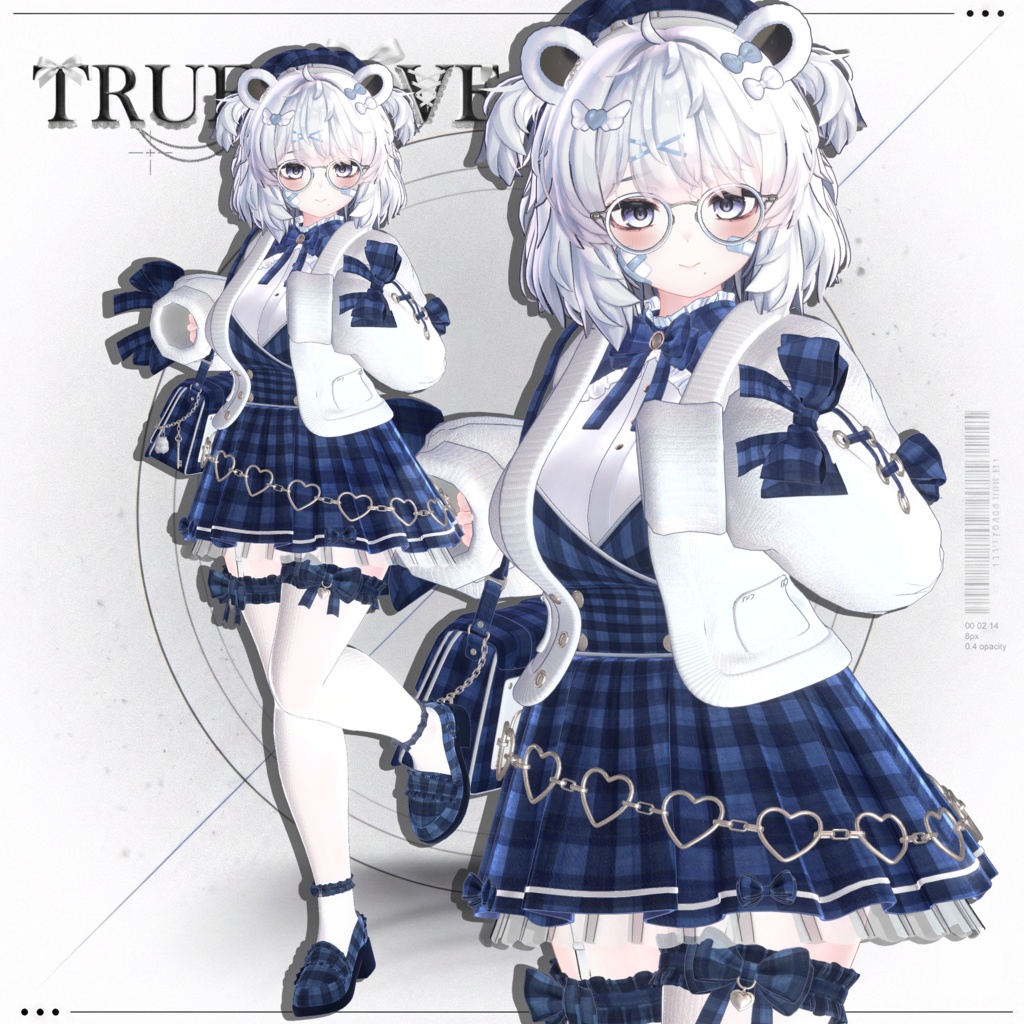 💎SALE中💎【VRC衣装】🤍TRUE LOVE🖤【17 AVATAR】