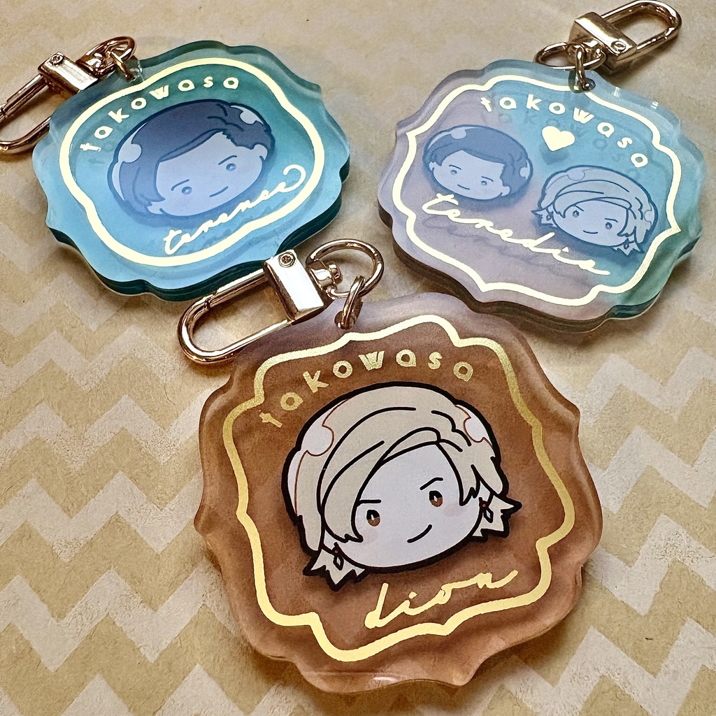 箔押しアクキー